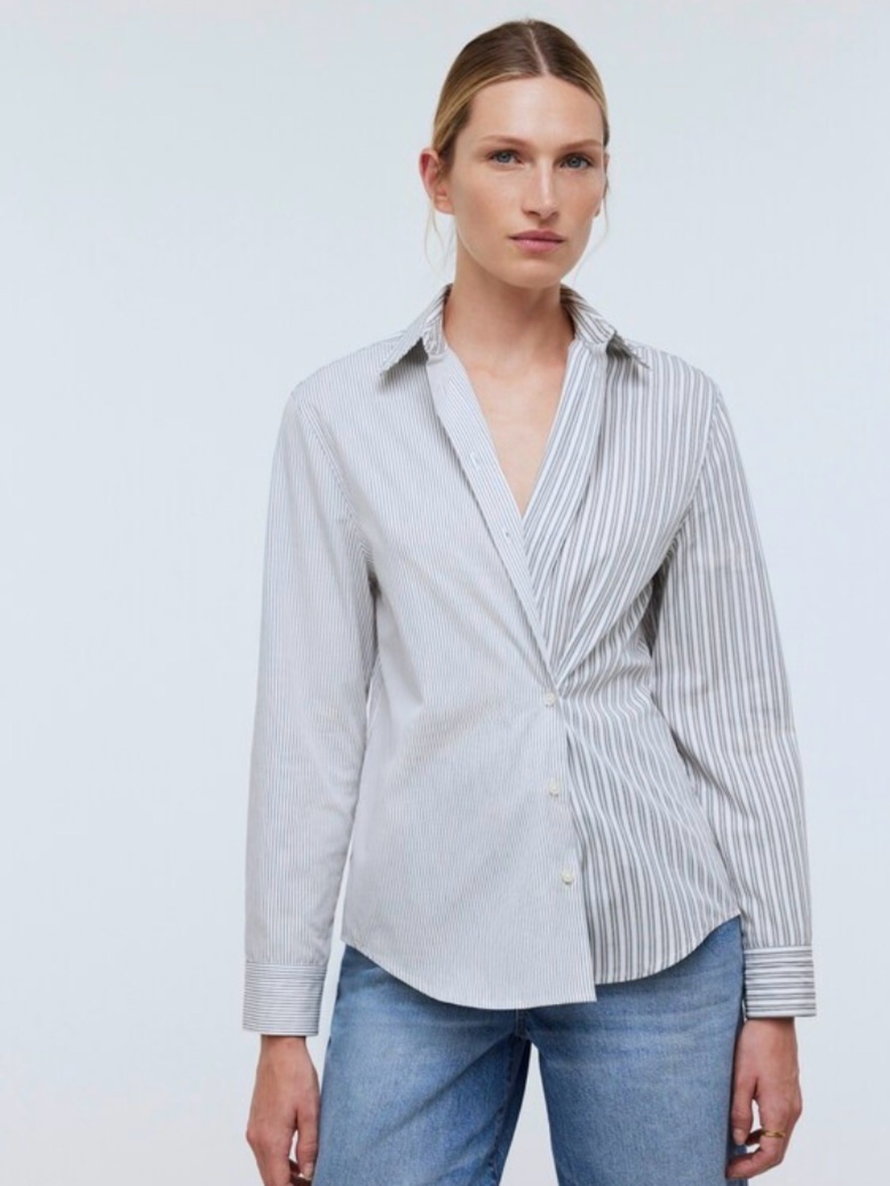 Madewell With-a-Twist Shirt-in Signature Poplin